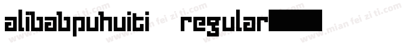 alibabpuhuiti regular字体转换